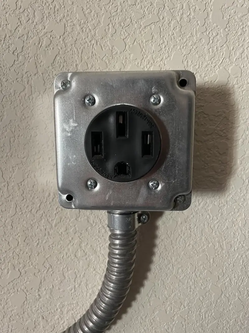 NEMA 14-50 outlet installed for Smart Home Electrical in Edna